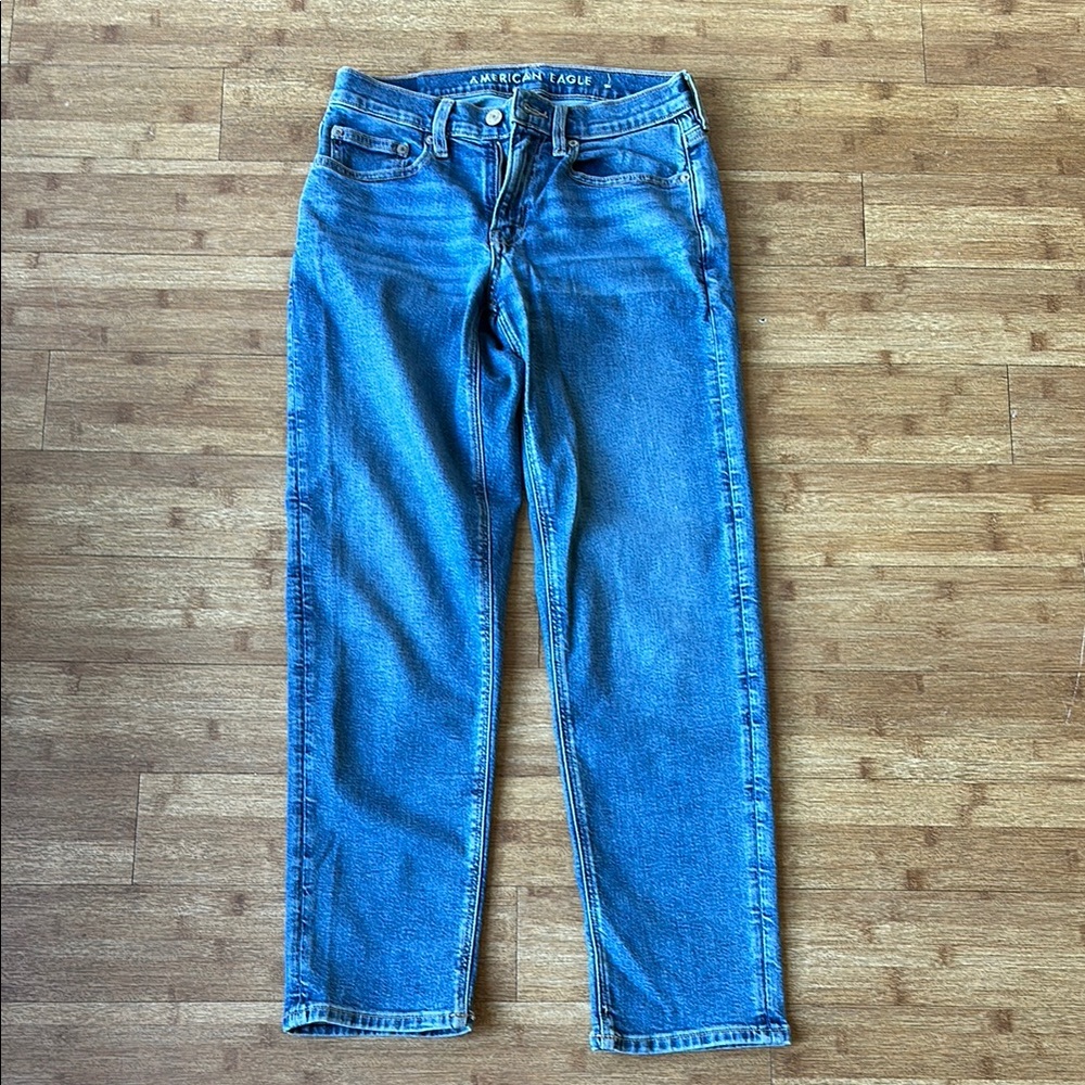 New American Eagle Outfitters Blue Straight Jeans Classic Style
